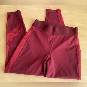 Lululemon Box it Out Tights/Leggings /w Pockets Size 8 Dot Confirmed Deep Rouge